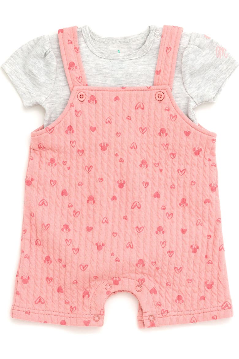 Minnie Mouse 2-Piece Bodysuit and Shortall Set, Alternate, color, Minnie Mouse Oatmeal