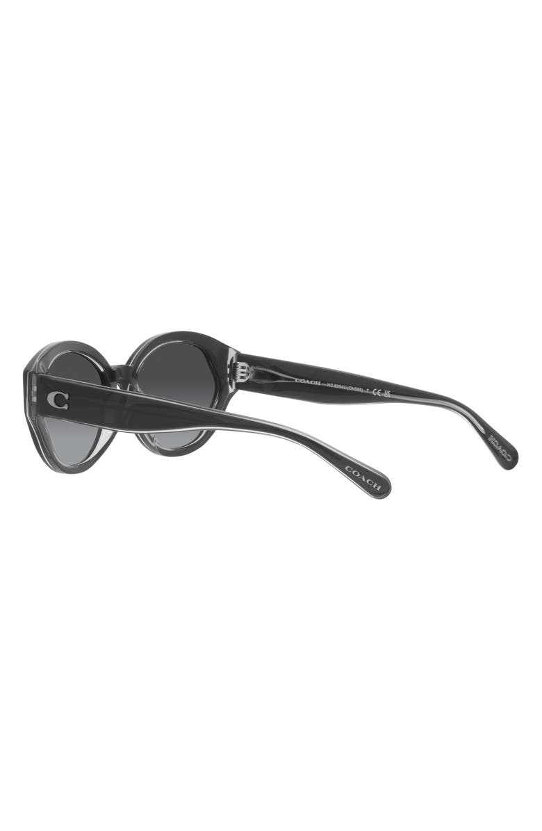 COACH 55mm Gradient Oval Sunglasses, Alternate, color, 