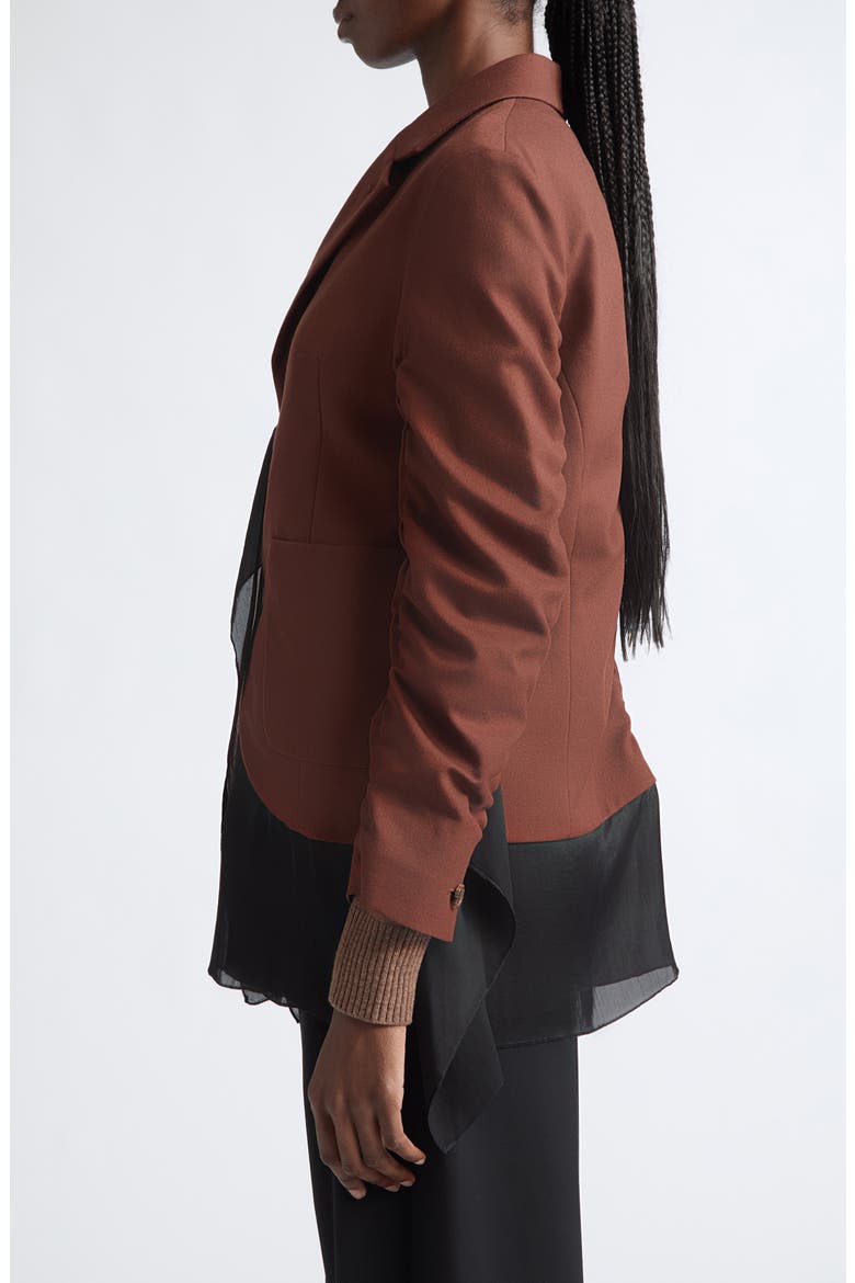 Wool Blazer, Alternate, color, BROWN