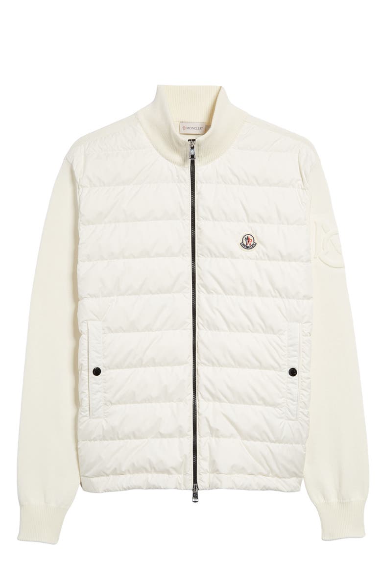 Moncler Mixed Media Jacket, Alternate, color, White
