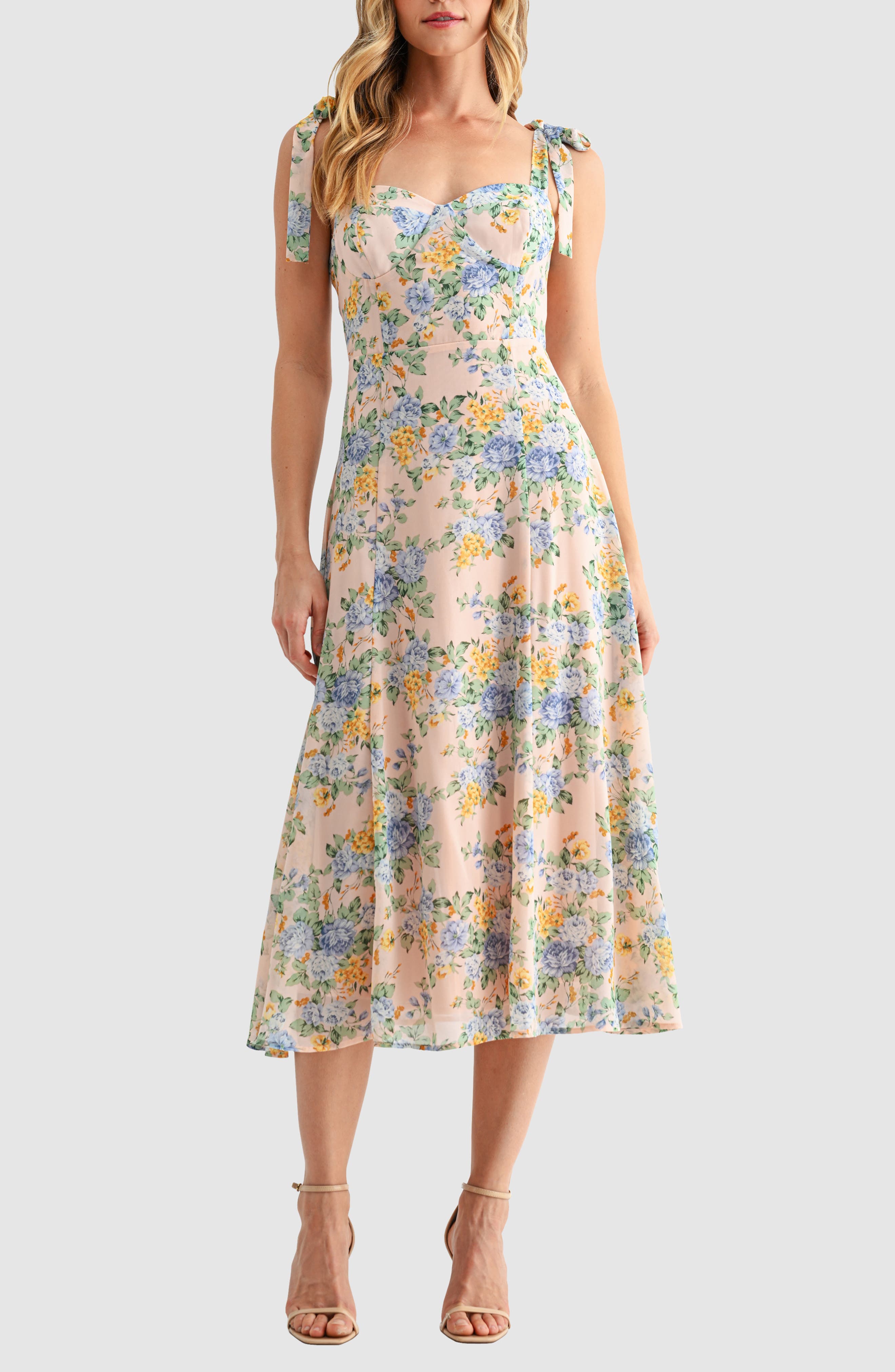Tie Strap Midi Dress - image 3