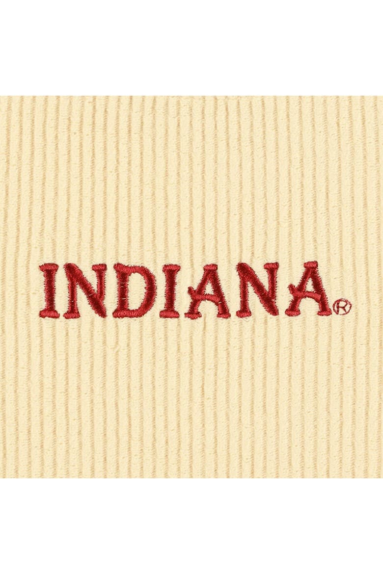 Women's League Collegiate Wear Cream Indiana Hoosiers Timber Cropped Pullover Sweatshirt, Alternate, color, Cream