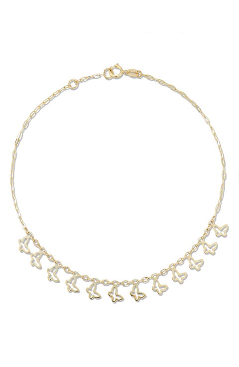 Butterfly Charm Anklet