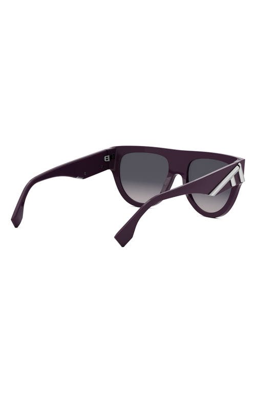 Fendi ' First 139mm Flat Top Sunglasses In Purple