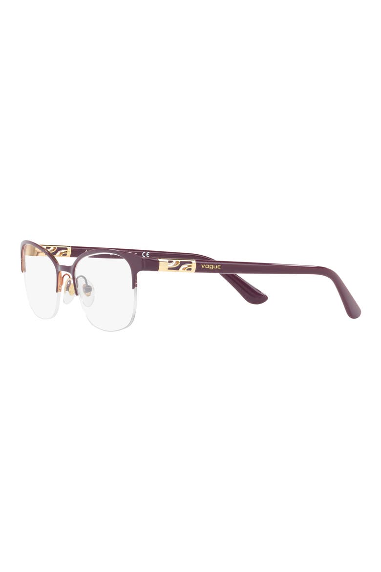 53mm Pillow Optical Glasses, Alternate, color, VIOLET