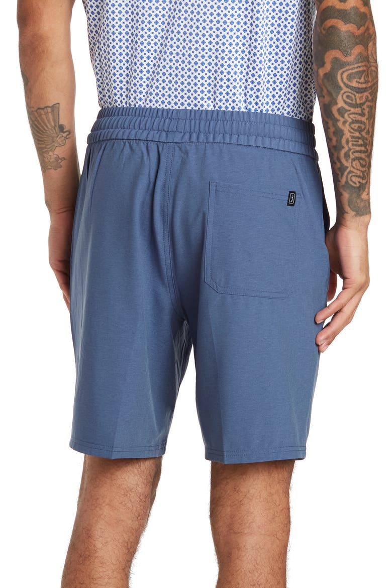 8" Pull-On Shorts, Alternate, color, DEEP NAVY HEATHER