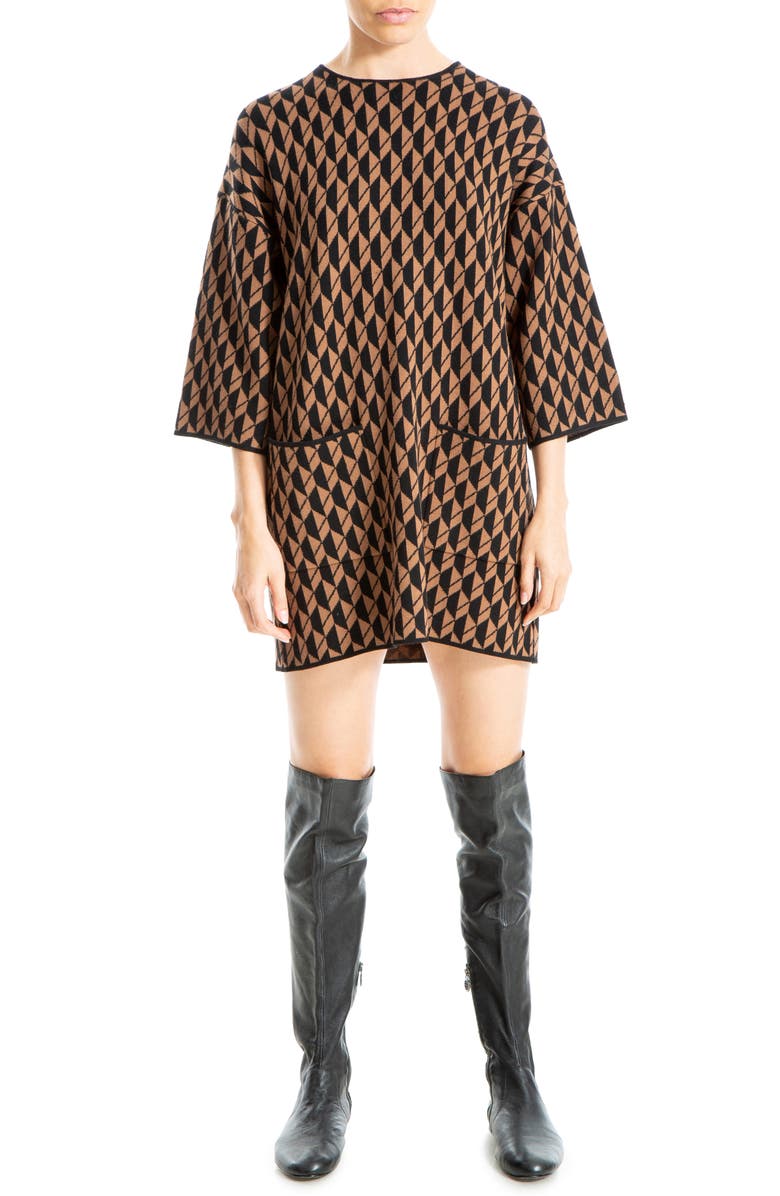 MAX STUDIO Double Knit Sweater Dress, Main, color, 
