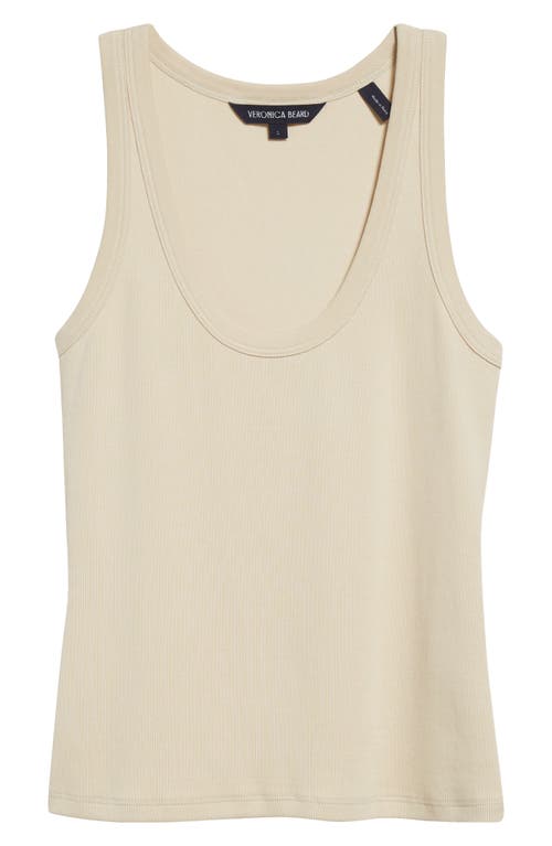 Veronica Beard Birke Scoop-neck Tank Top In Limestone