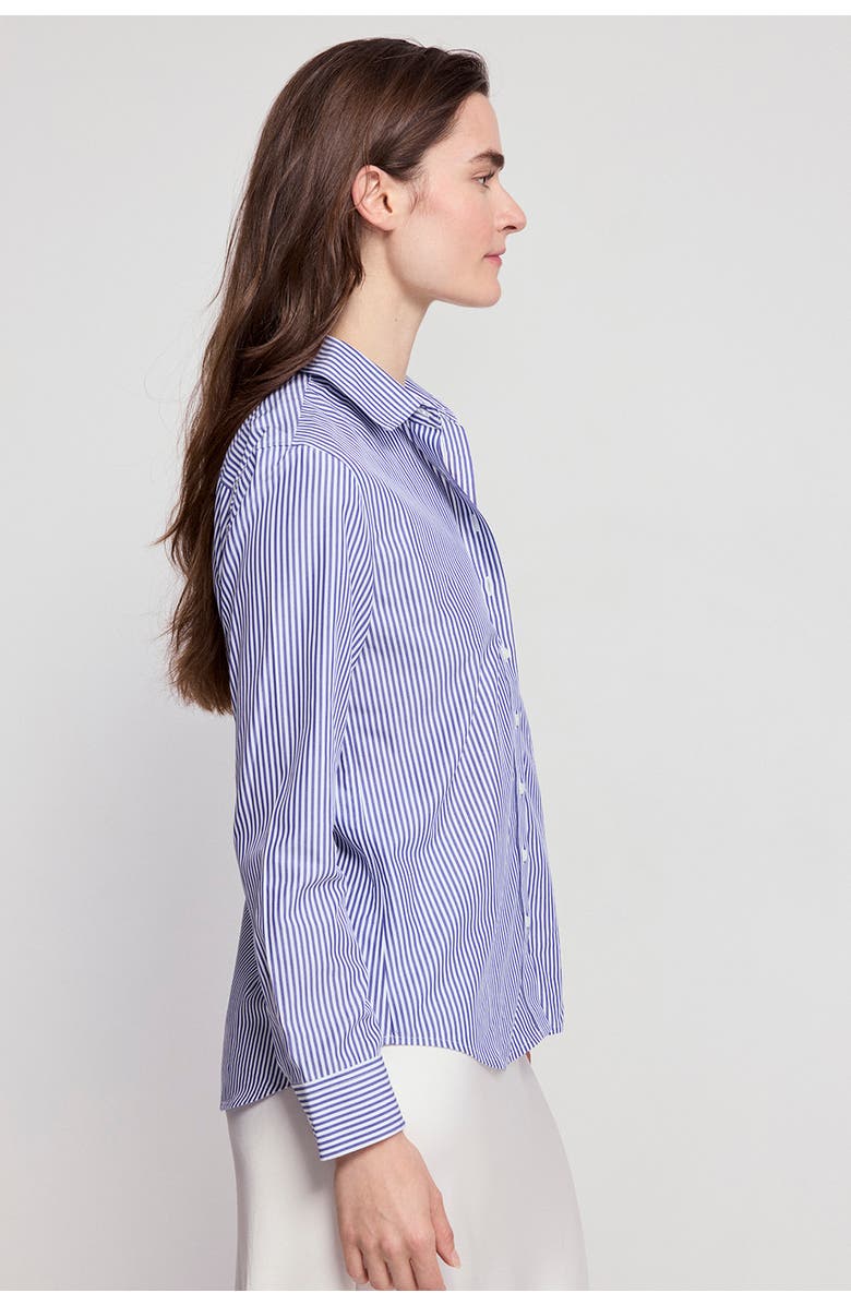 The Shirt by Rochelle Behrens The Jet Set Icon Shirt, Alternate, color, Blue/White Stripe