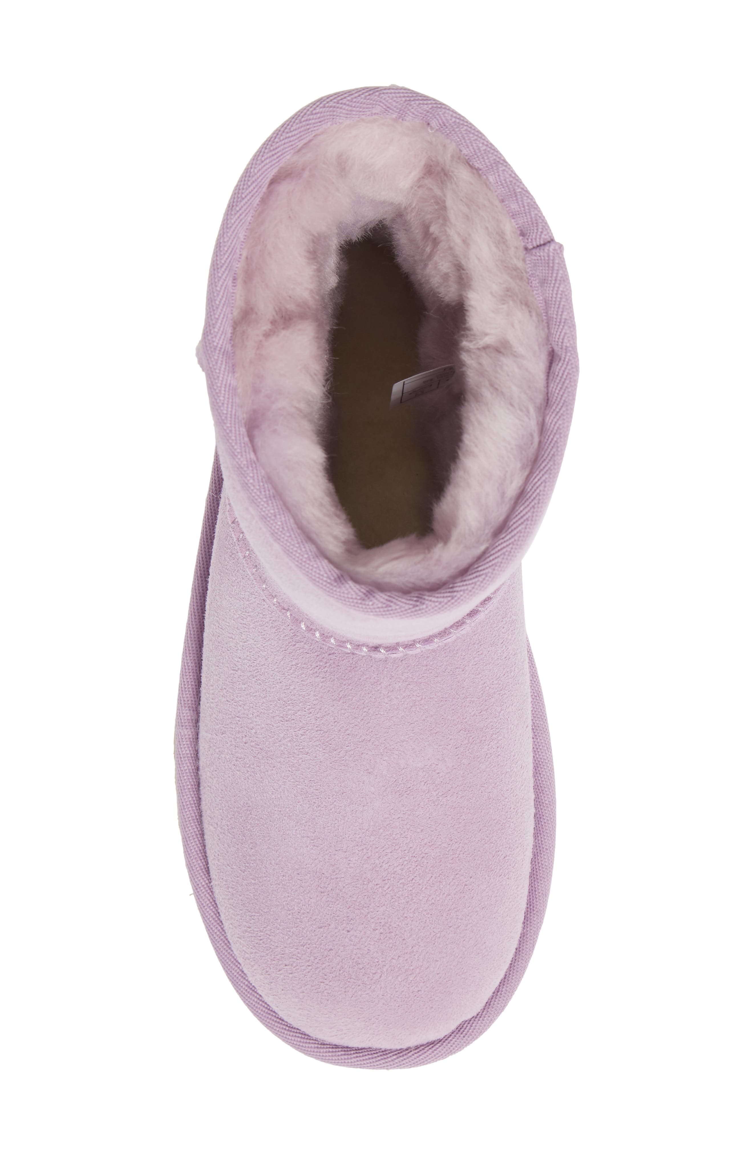 Kids' Classic Short II Water Resistant Genuine Shearling Boot, Alternate, color, LILAC FROST