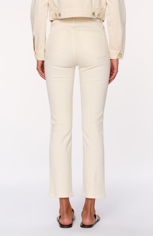 Dl1961 Mara Instasculpt Mid Rise Ankle Straight Leg Jeans In Ecru Dl Airbrushed