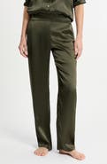 Etam Pearly Silk Straight Leg Pajama Pants
