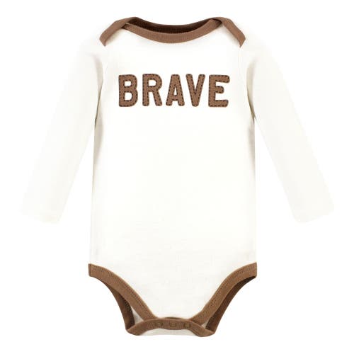 Hudson Baby Five-piece Collection Of Long-sleeve Cotton Bodysuits In Multi
