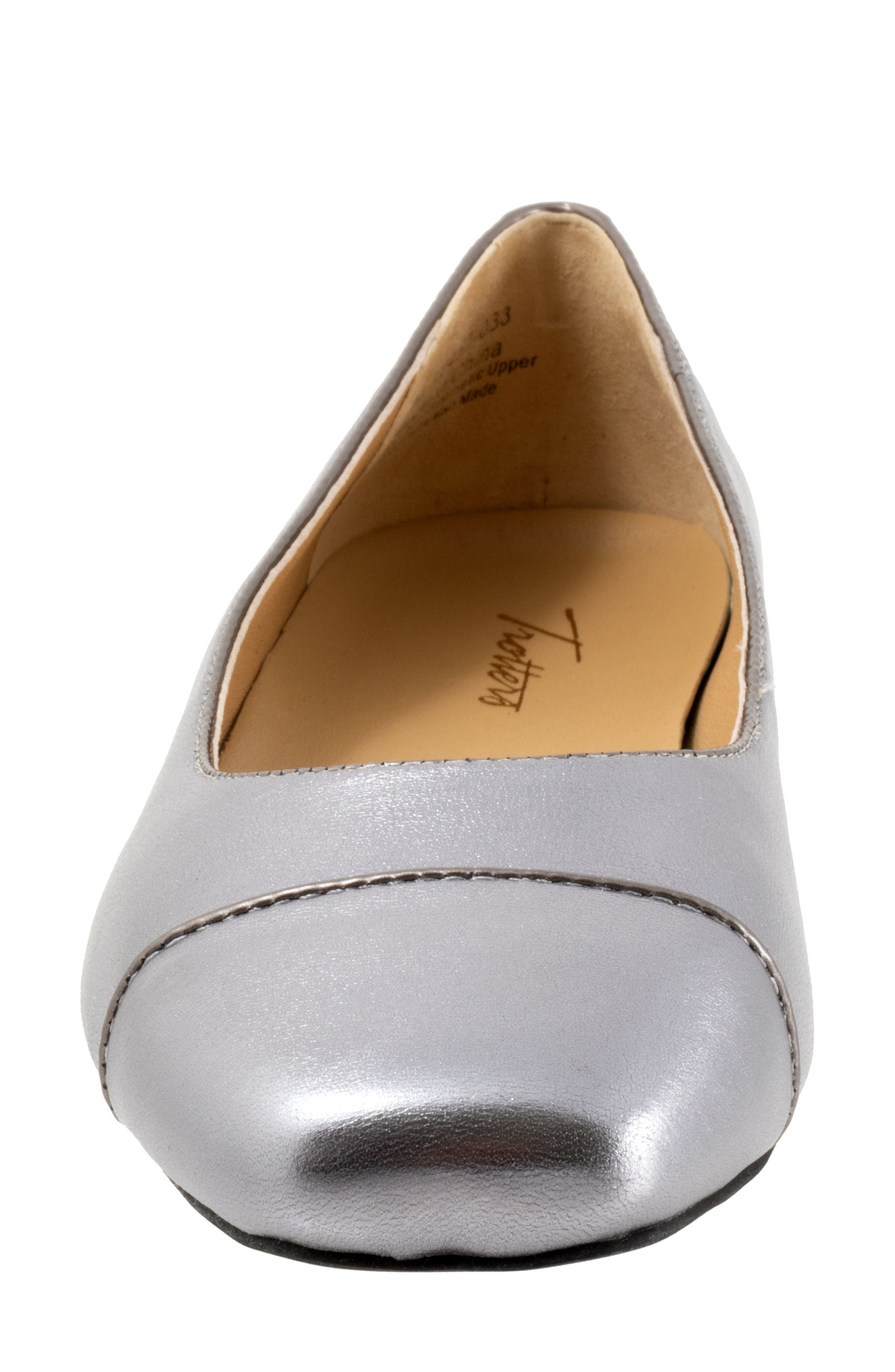 SoftWalk<sup>®</sup> Harbor Cap Toe Flat, Alternate, color, Pewter