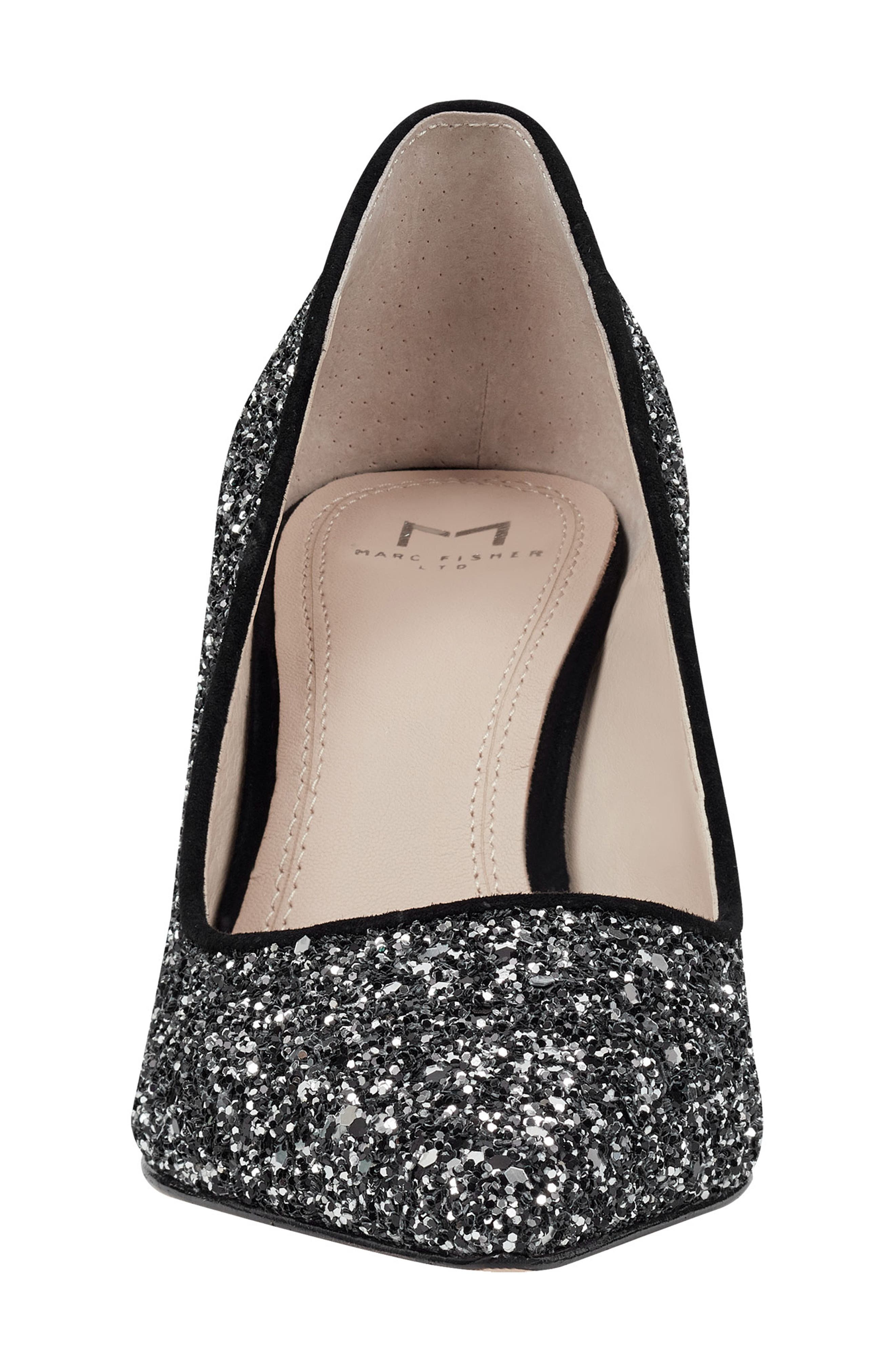 Zala Block Heel Pump, Alternate, color, BLACK MULTI GLITTER