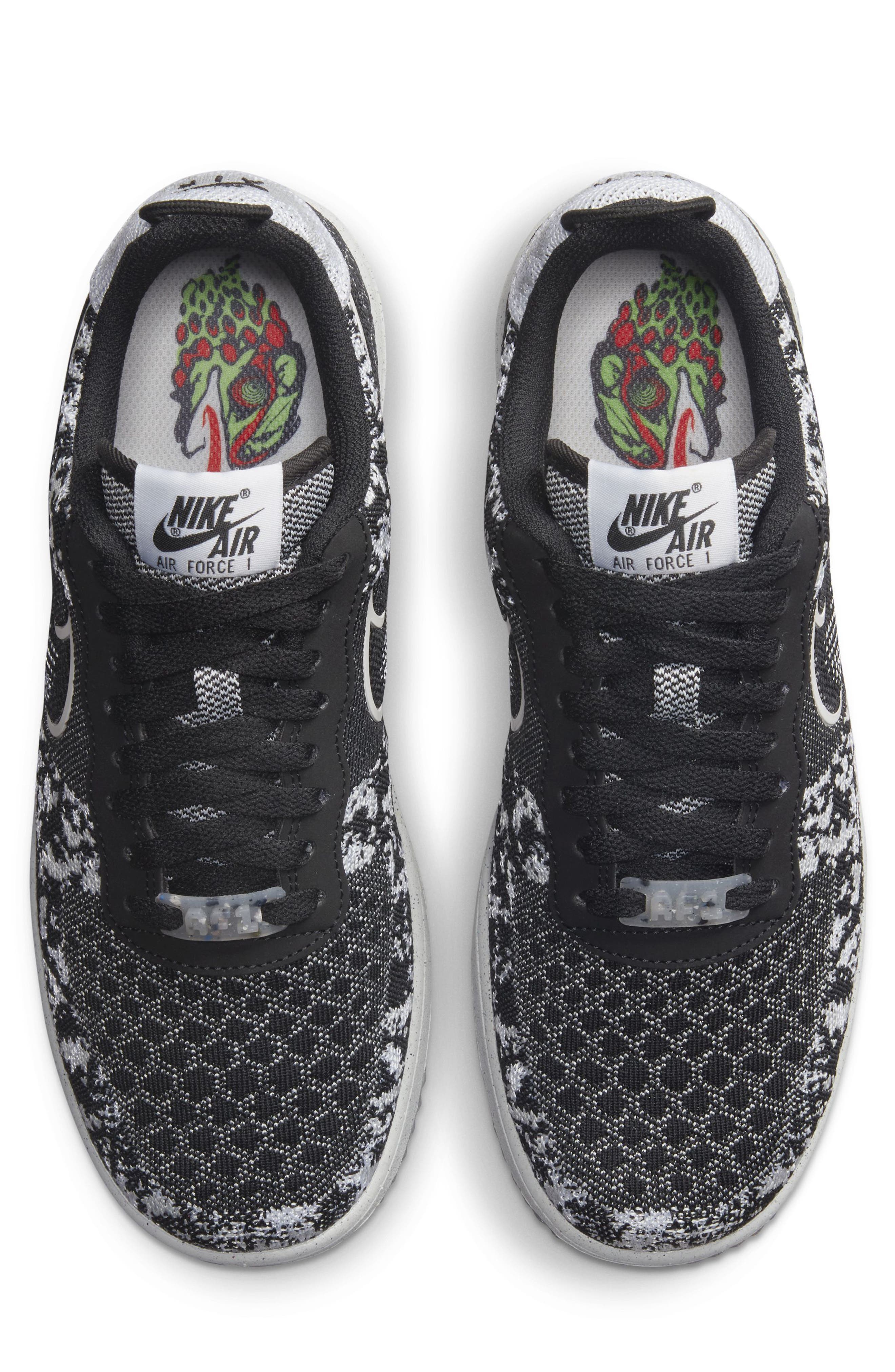 Nike AF1 Crater Flyknit Sneaker, Alternate, color, 