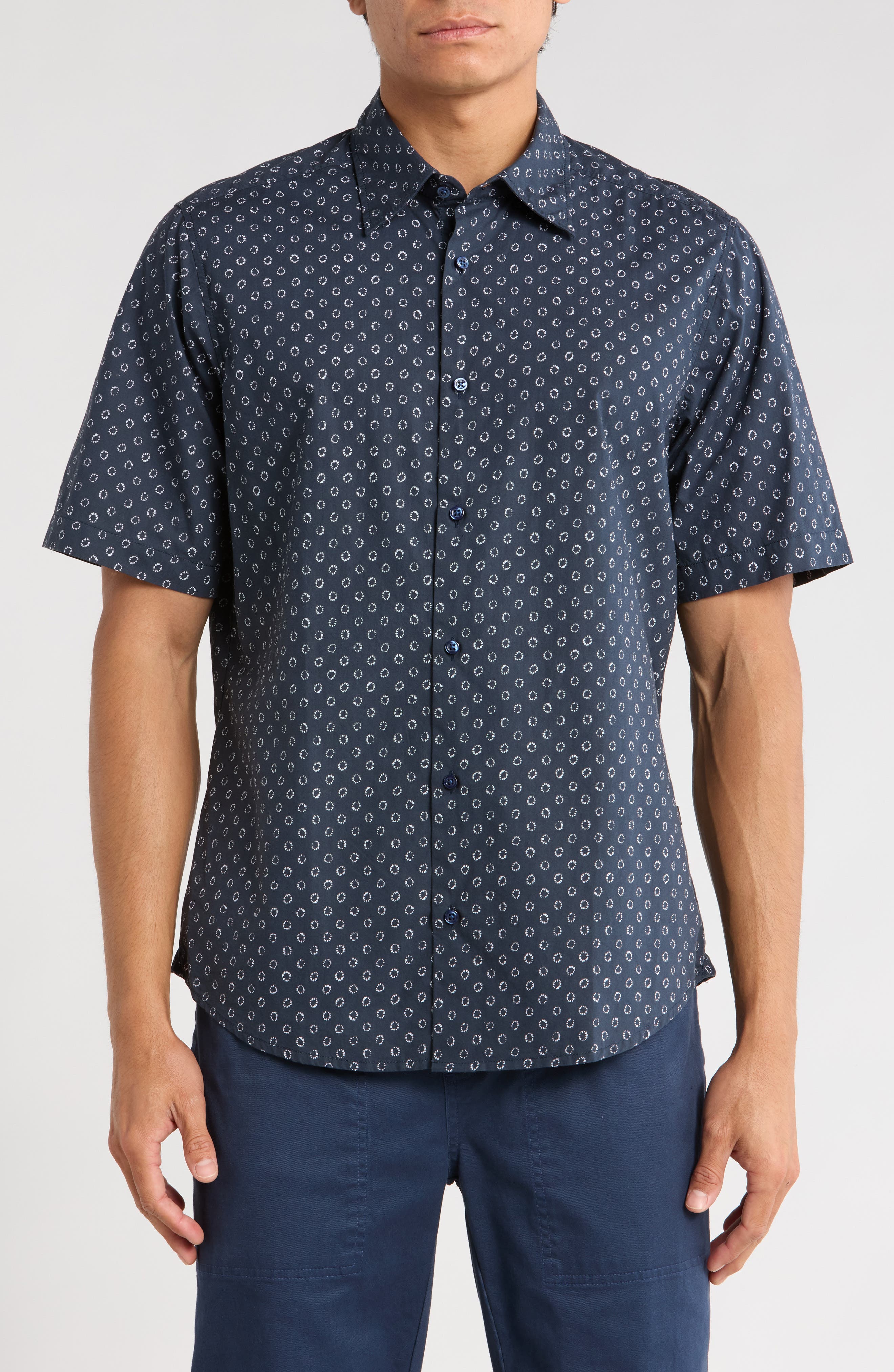 BOSS Rash Short Sleeve Button-Up Shirt (Men) | Nordstromrack