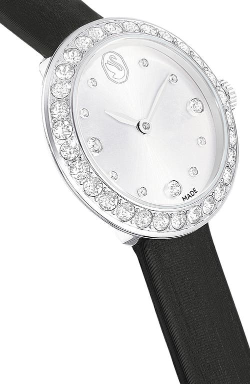 Swarovski Matrix Tennis Leather Strap Watch, 30mm