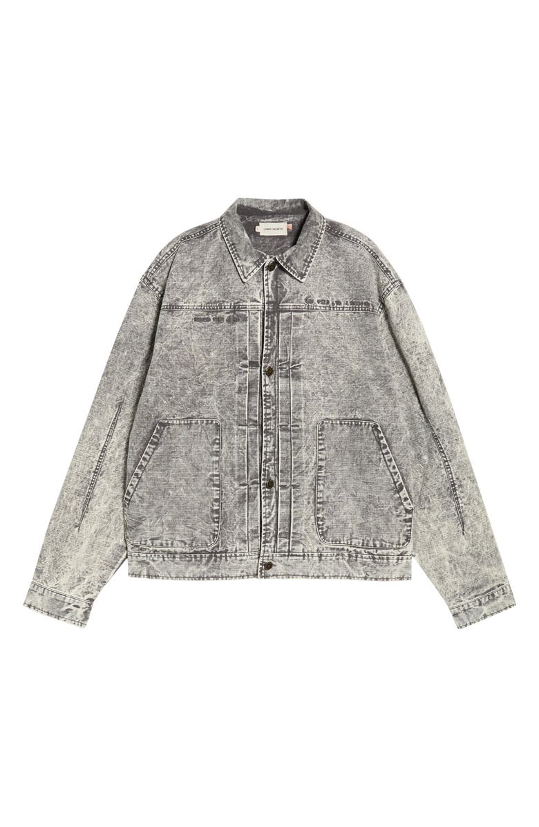 HONOR THE GIFT Still Do Ripstop Trucker Jacket, Main, color, Grey