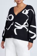 ELOQUII Intarsia Cardigan