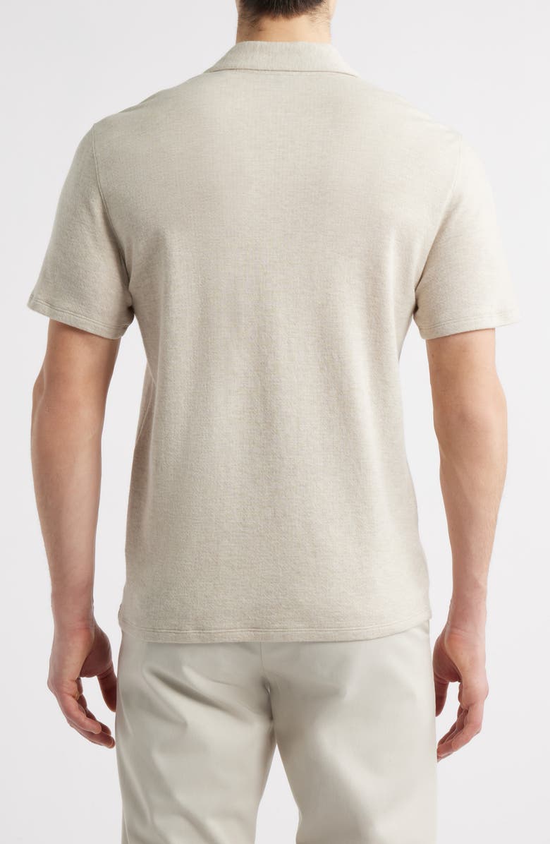 Vince Pima Cotton Blend Polo, Alternate, color, Morning Haze