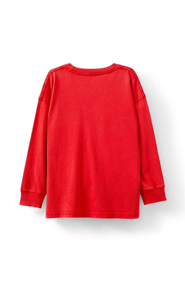 Cotton On Kids Kid's Essentials Long Sleeve Tee, Alternate, color, Varsity Red Wash