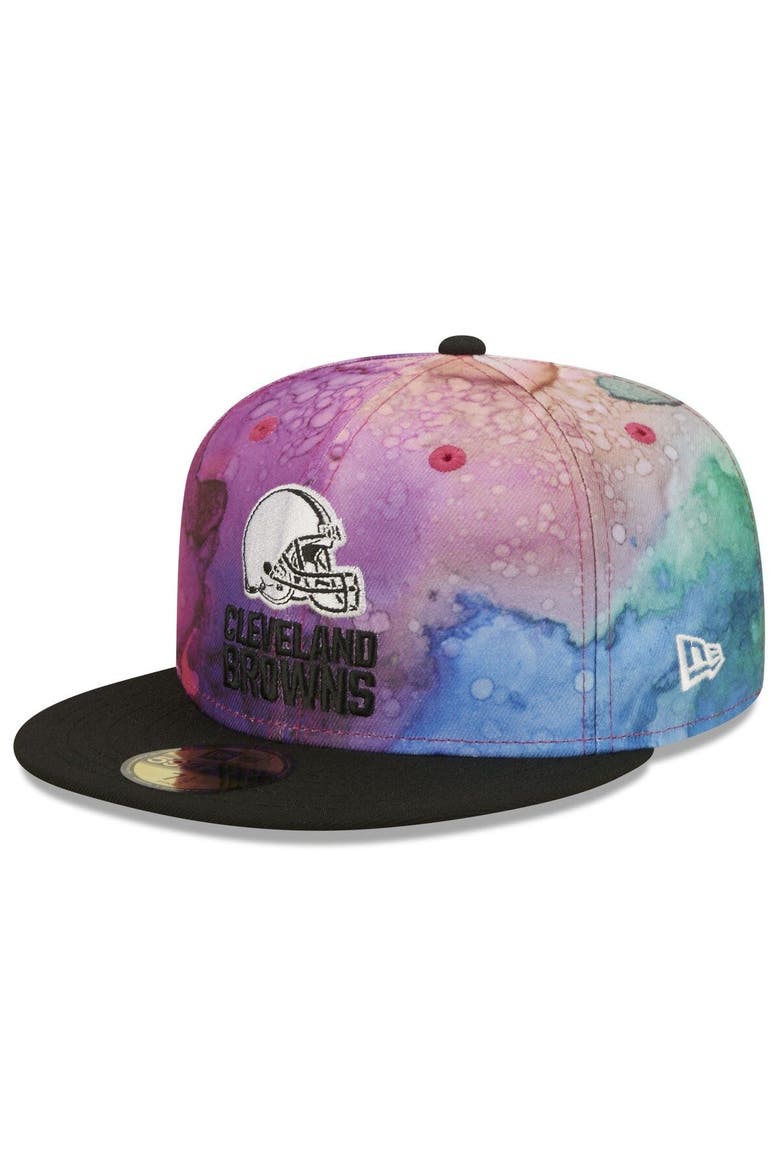 Men's New Era Pink/Black Cleveland Browns 2022 NFL Crucial Catch 59FIFTY Fitted Hat, Alternate, color, Pink