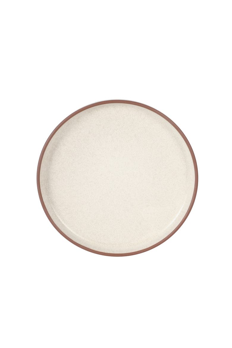 Abbey Circle 12-Piece Reactive Matte Glaze Stoneware Dinnerware Set, Alternate, color, White