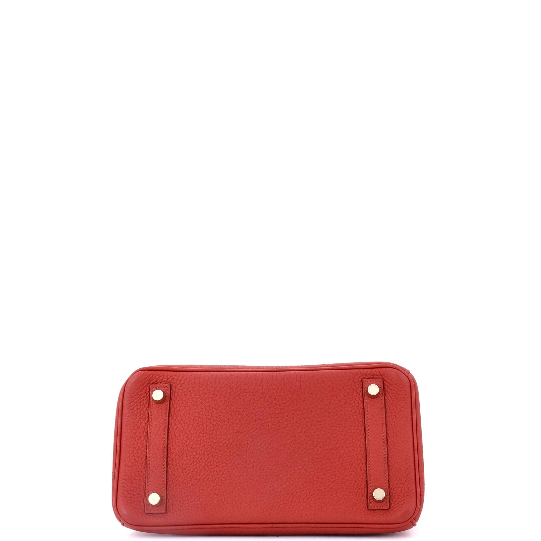 Pre-Owned Hermes Birkin Handbag Red Togo with Gold Hardware 25, Alternate, color, Vermillon