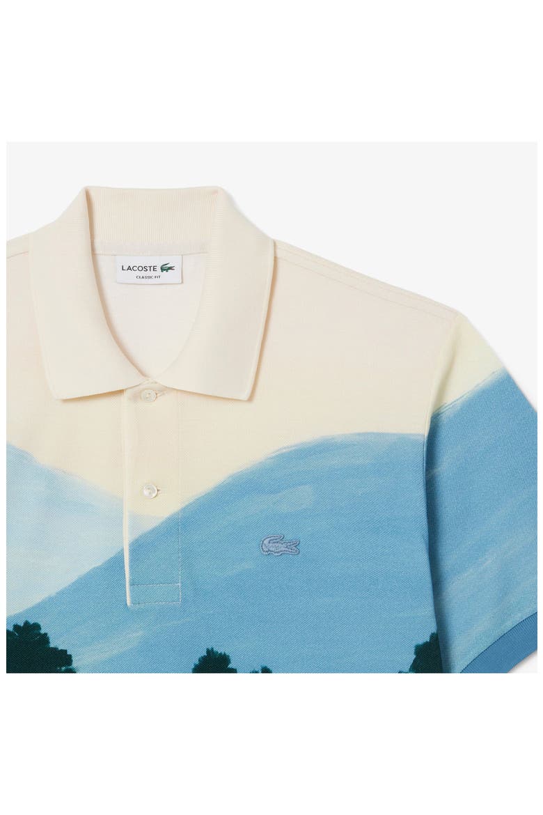 Mountain Print Piqué Polo, Alternate, color, 9IX SINOPLE/ YELLOW-GREEN-WHIT