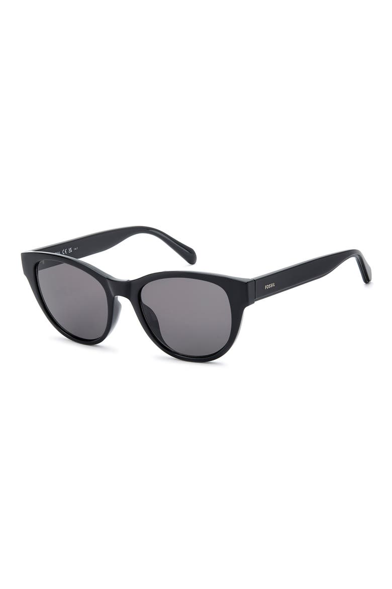 53mm Square Sunglasses, Alternate, color, BLACK/ GREY