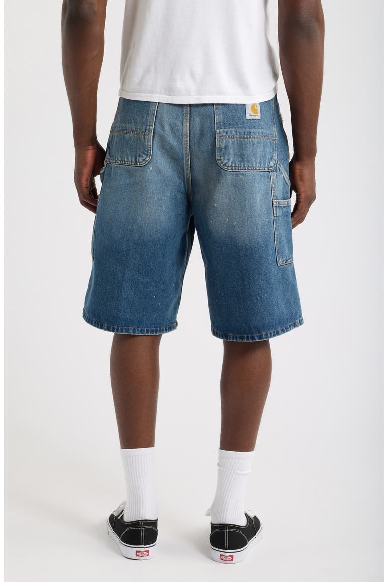 OG Single Knee Shorts, Alternate, color, BLUE (DESTROY WASH, SPLATTER)
