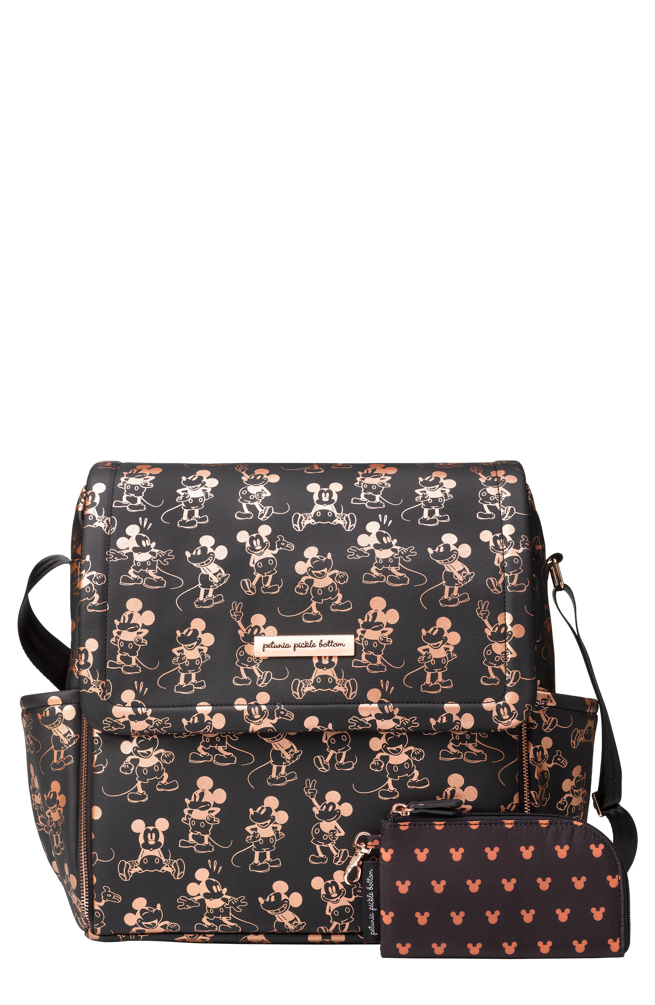 Petunia Pickle Bottom x Disney Mickey Mouse Boxy Diaper Bag, Main, color, 