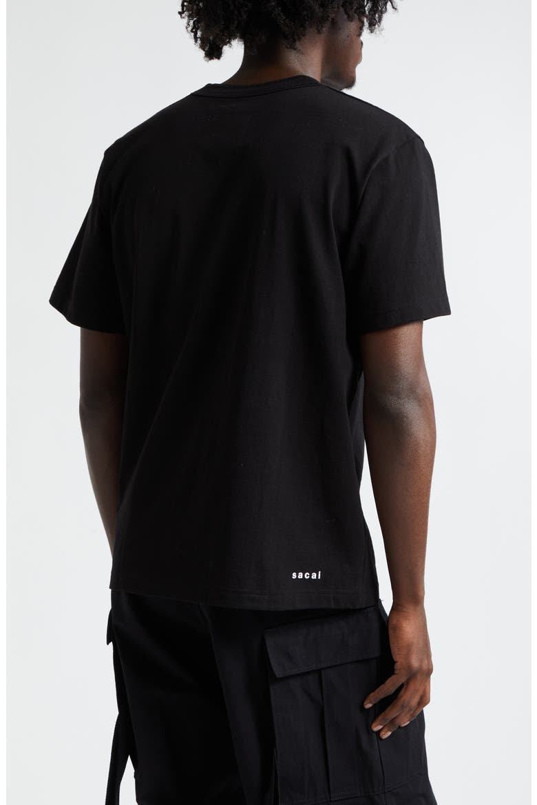 Know Future Embroidered Cotton T-Shirt, Alternate, color, BLACK
