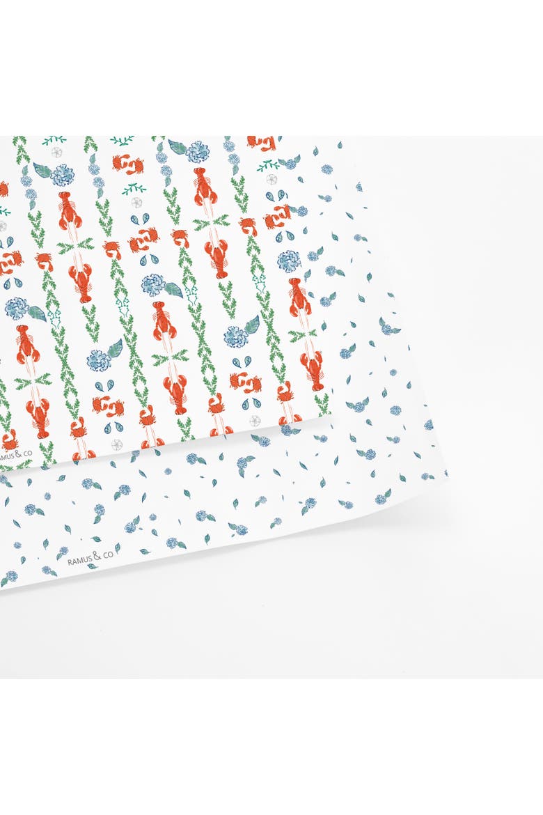 Eight Sheets Two-Sided "A Pinch of Floral" Heavyweight Gift Wrap, Alternate, color, Multicolored