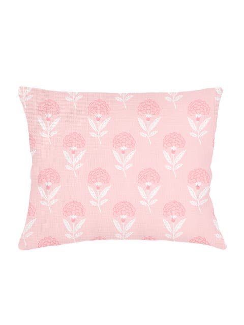 Royal Bloom Linen Dutch Euro Pillow with Down Alternative Insert