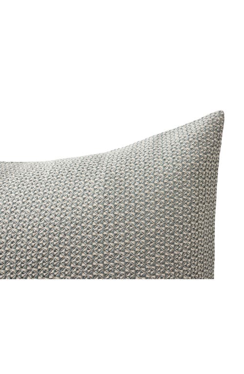 Coyuchi Honeycomb Organic Cotton Euro Pillow Sham In Blue