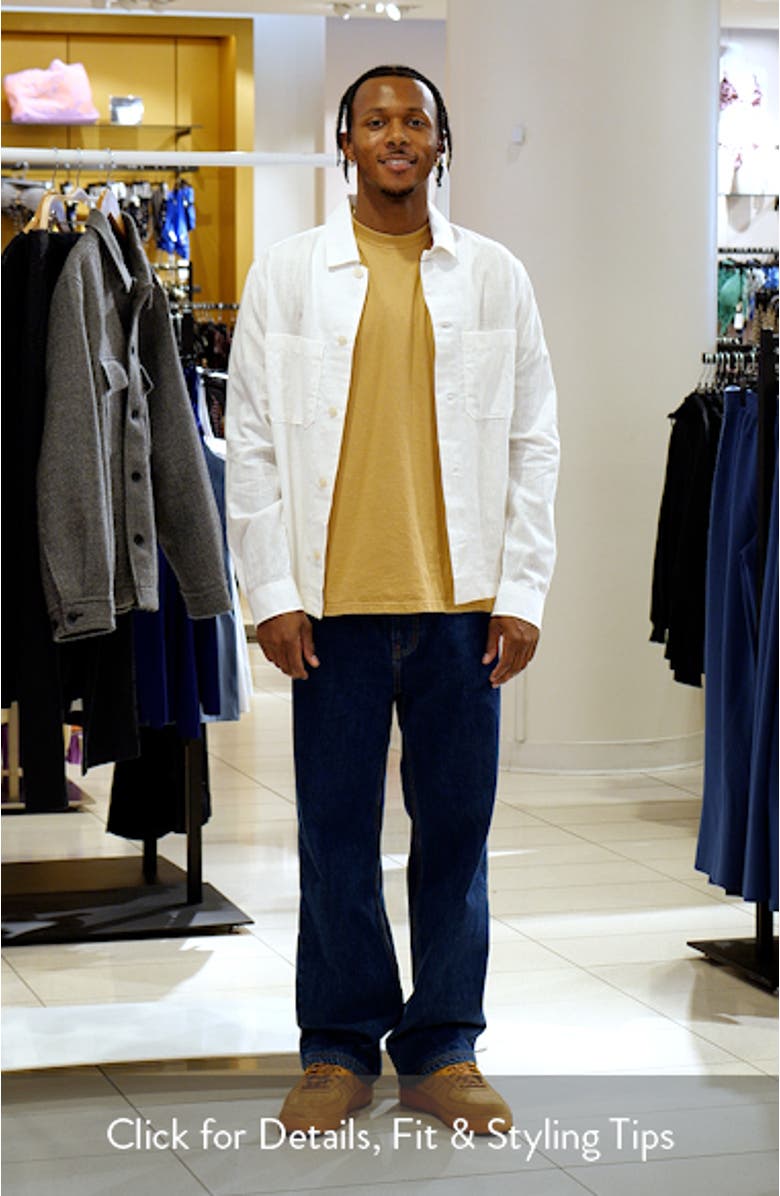 Cotton & Linen Overshirt with Pockets, sales video thumbnail