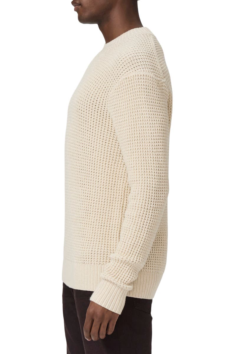 PAIGE Mylo Waffle Organic Cotton Sweater, Alternate, color, Heathered Natural