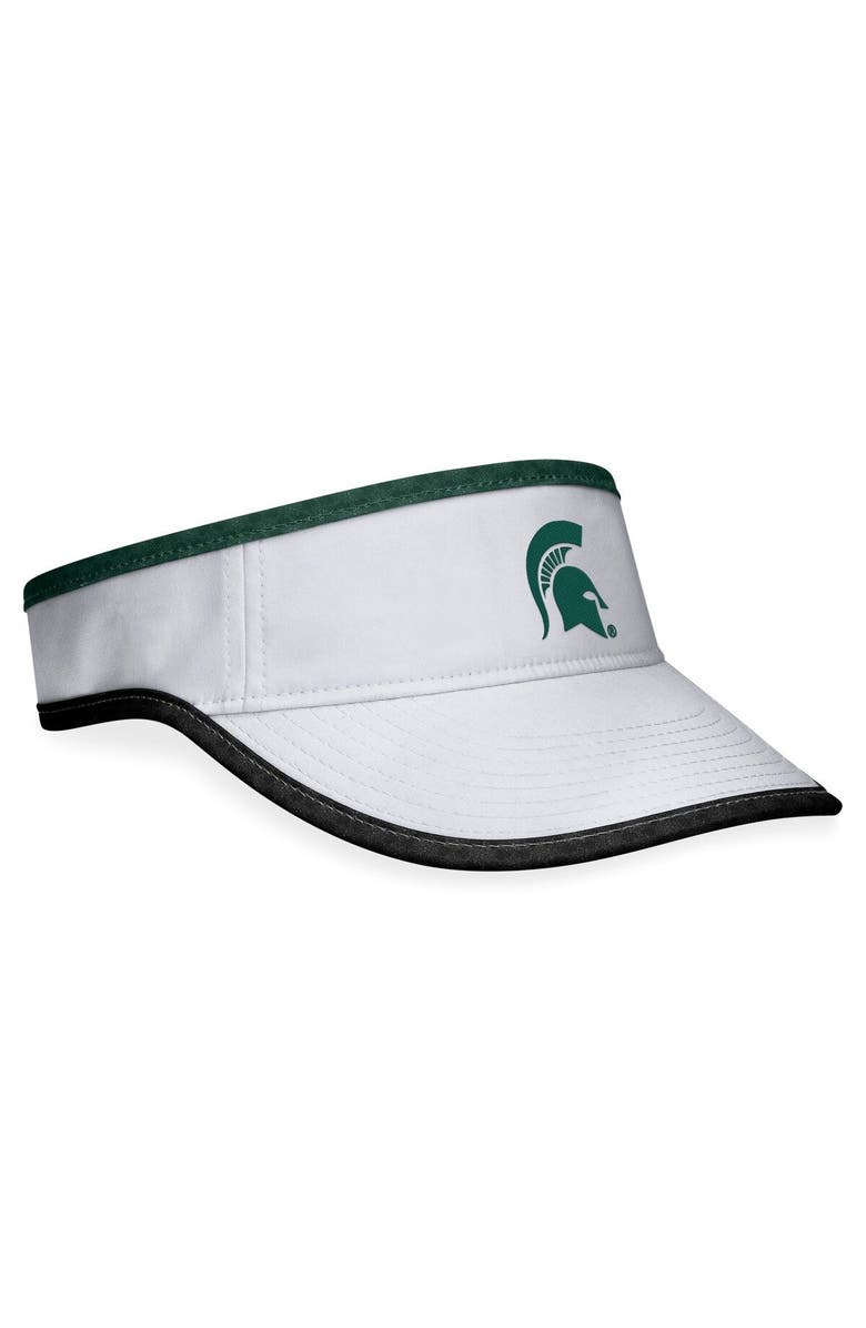 TOP OF THE WORLD Men's Top of the World White Michigan State Spartans Daybreak Adjustable Visor, Alternate, color, White