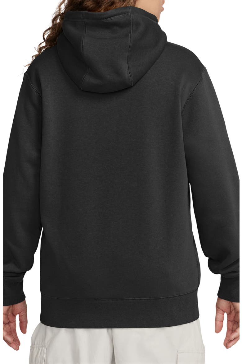 Club Chenille Futura Fleece Hoodie, Alternate, color, 010 BLACK/DEEP ROYAL BLUE/SAFETY ORANGE