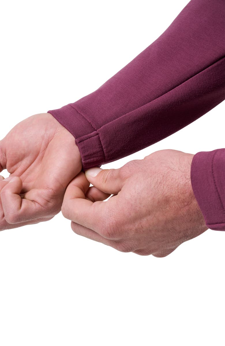 TravisMathew Fibercloud Hoodie, Alternate, color, Mauve Wine