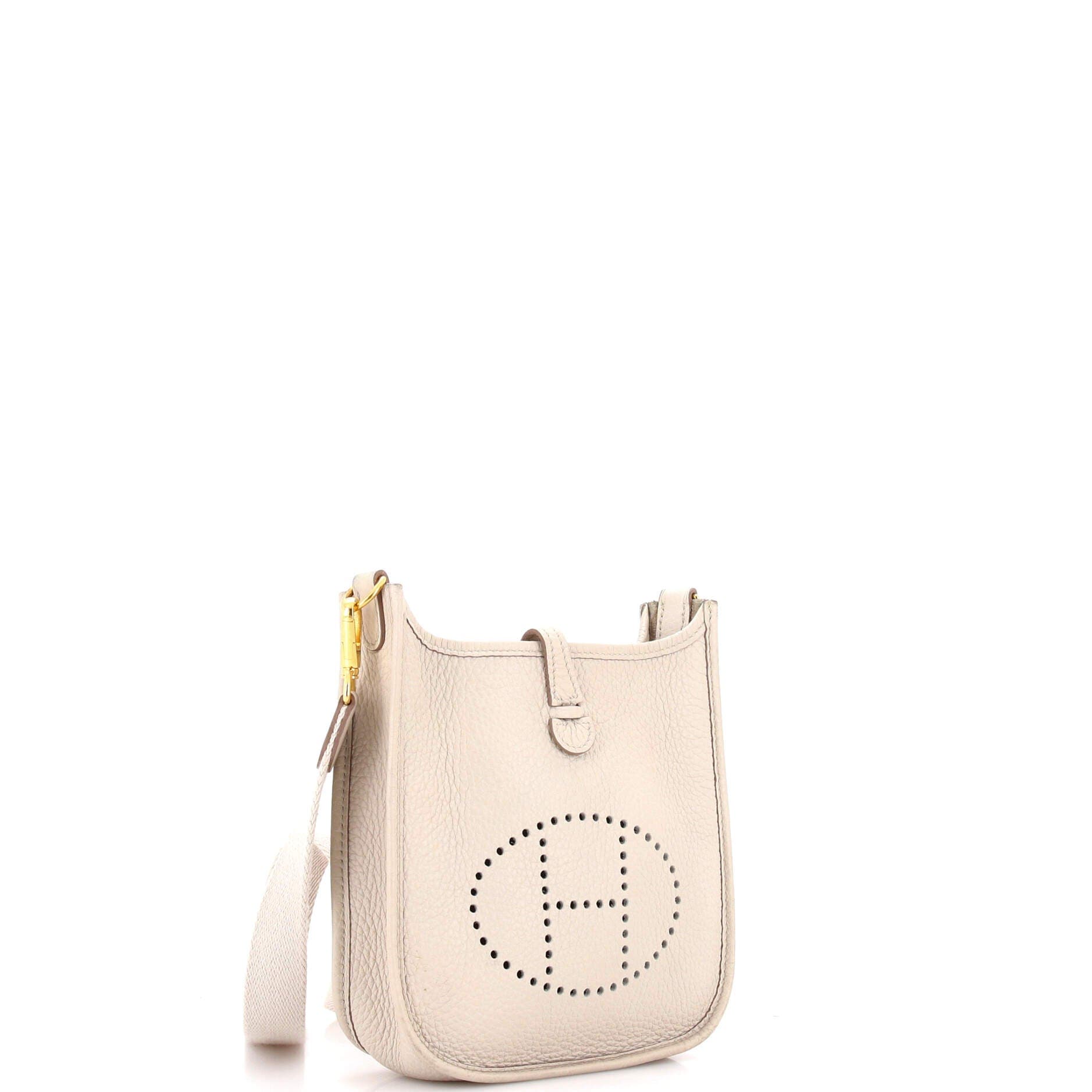 Pre-Owned Hermes Evelyne Bag Gen III Clemence TPM, Alternate, color, Beton