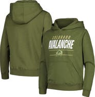 LEVELWEAR Youth Levelwear Olive Colorado Avalanche Podium Fleece Pullover Hoodie
