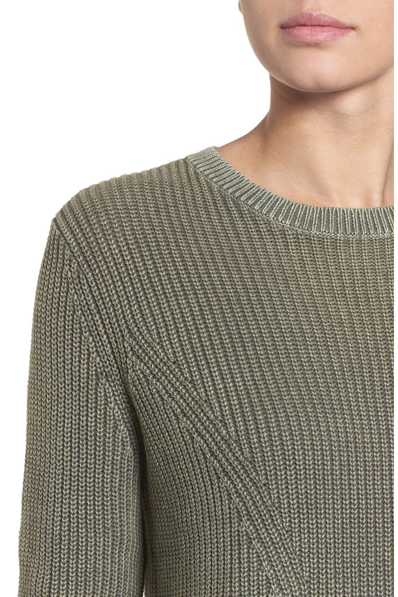 Tie Back Tunic Sweater, Alternate, color, OLIVE GROVE