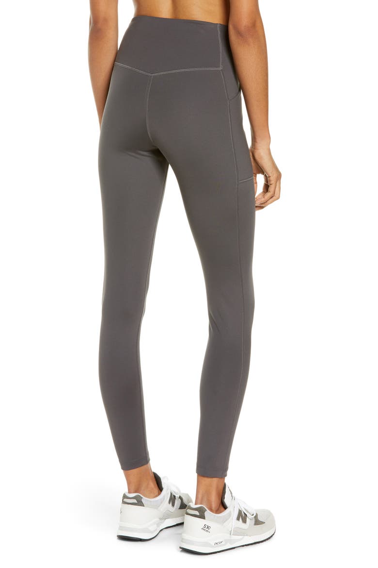 High Waist Pocket Leggings, Alternate, color, MOON