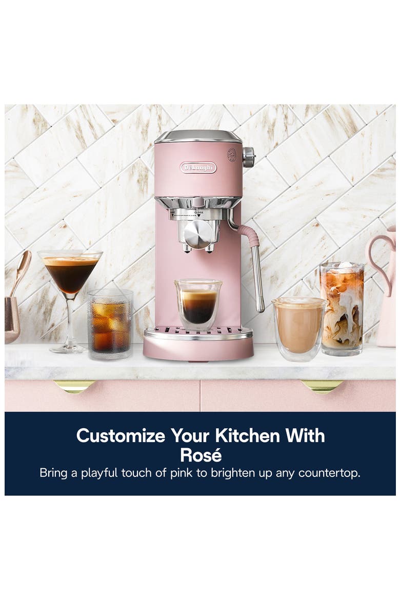 Dedica Duo Pump Espresso Machine, Alternate, color, ROSE