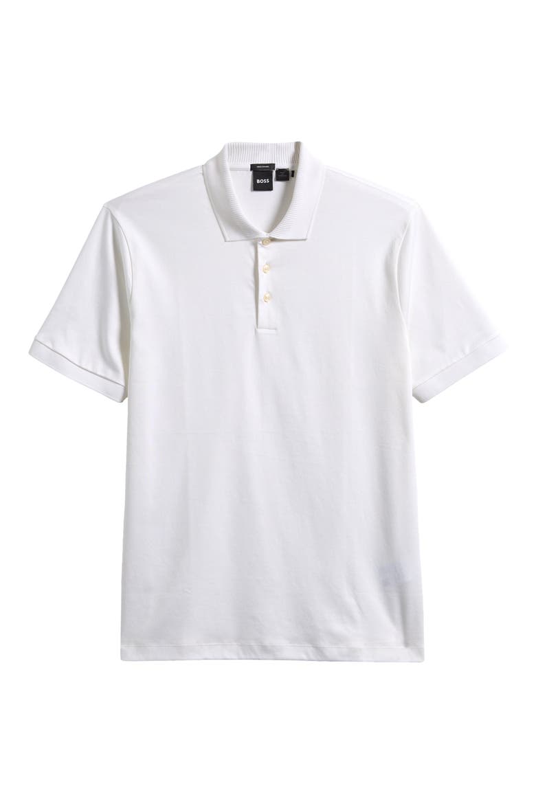 Phillipson Mercerized Cotton Polo, Alternate, color, WHITE
