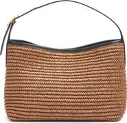 Vince Small Vivian Raffia Hobo Bag