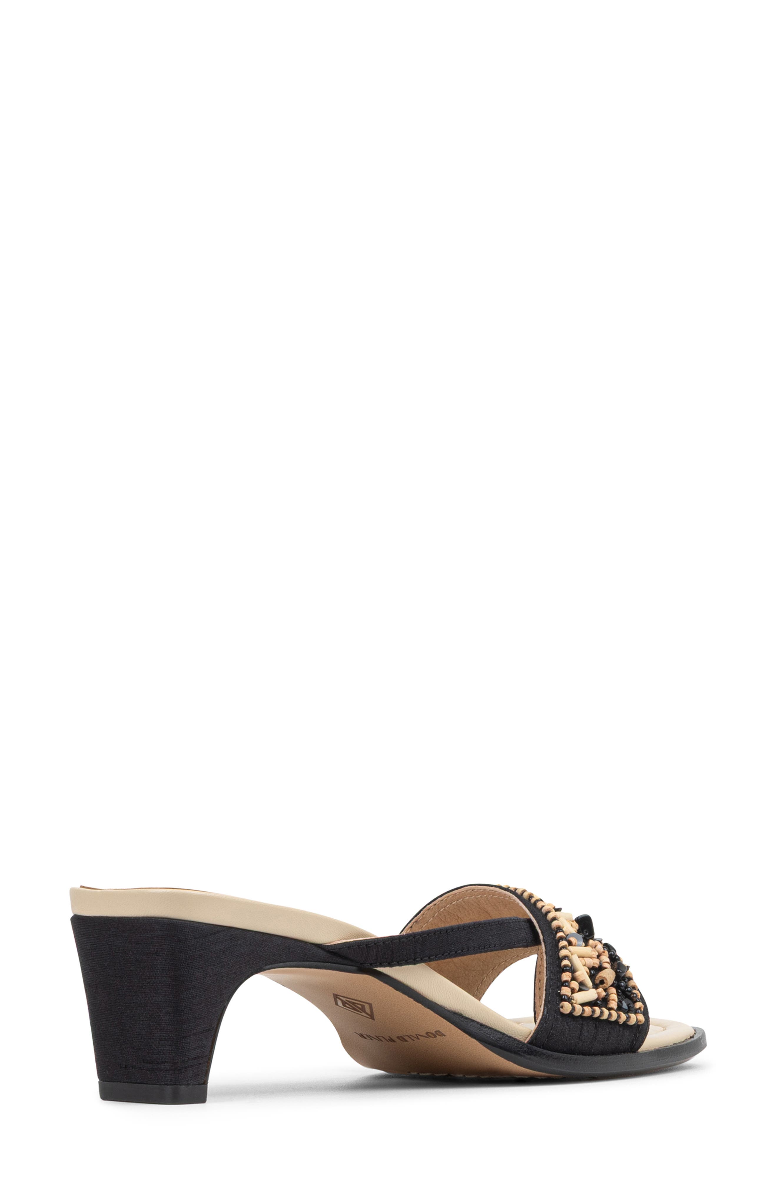 Donald Pliner Dhora Block Heel Sandal, Alternate, color, Black-Natural
